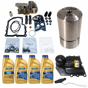 Zestaw naprawczy mechatroniki DSG7 0AM DQ200 + RAVENOL SSF 1L + MTF-3 3L – wariant 4 – składniki zestawu