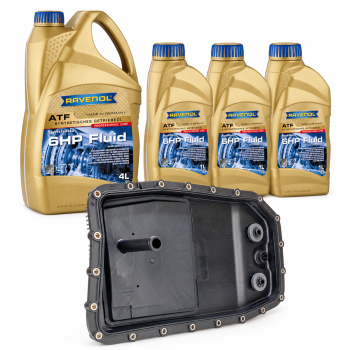 Zestaw 6HP26: miskofiltr ZF oraz RAVENOL ATF 6 HP 4L i trzy butelki 1L